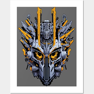 Mecha Skull S01 D83 Posters and Art